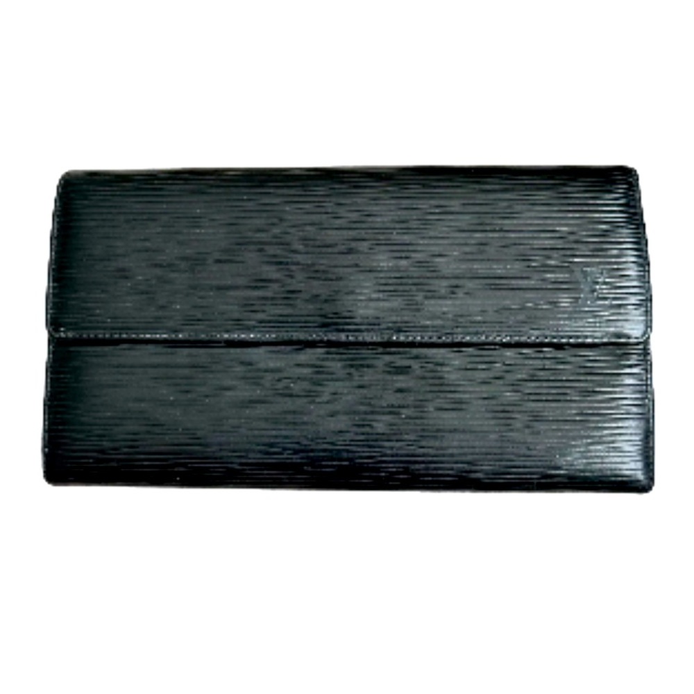 Authentic LV Black Epi Sarah Long Wallet